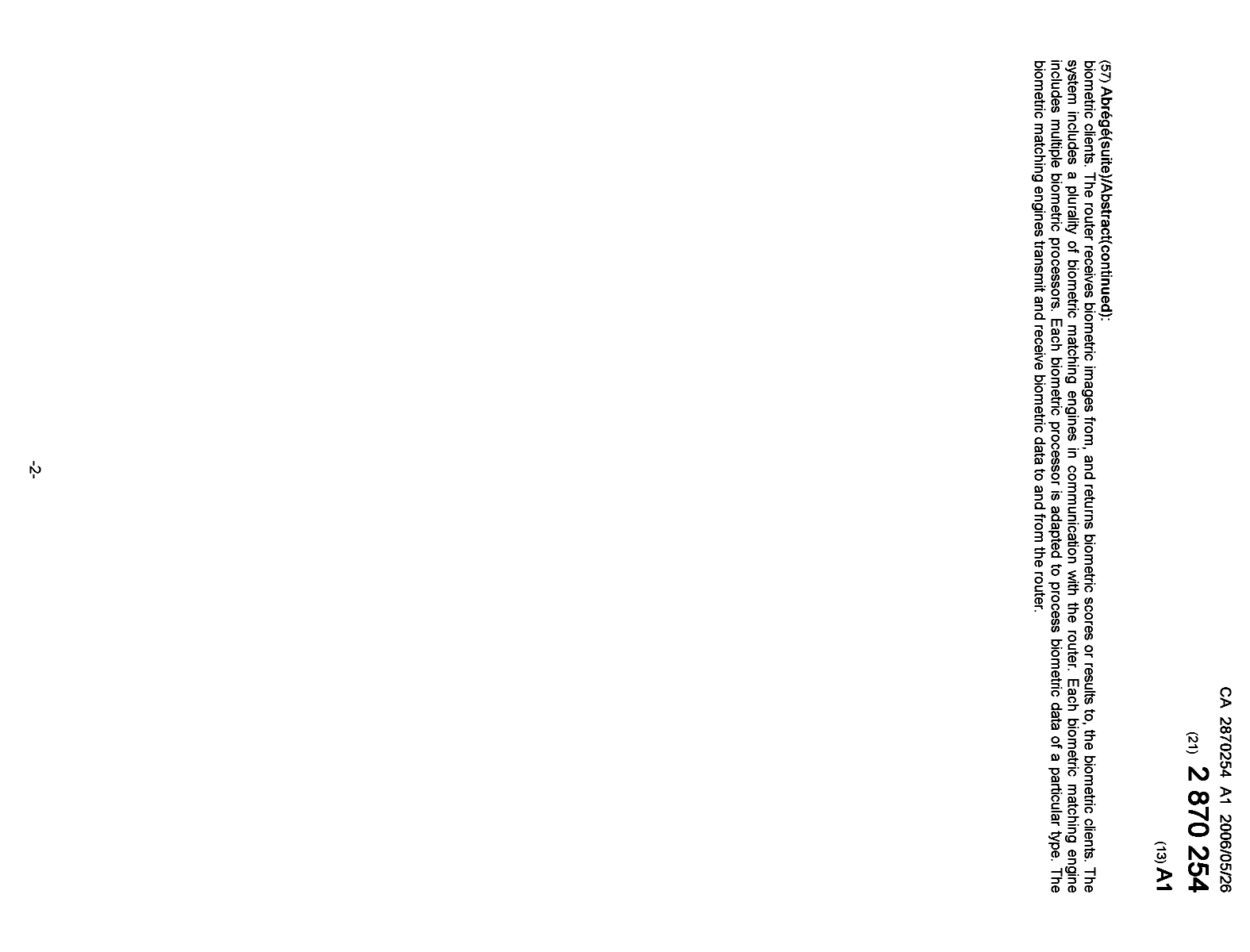 Document de brevet canadien 2870254. Page couverture 20141209. Image 2 de 2