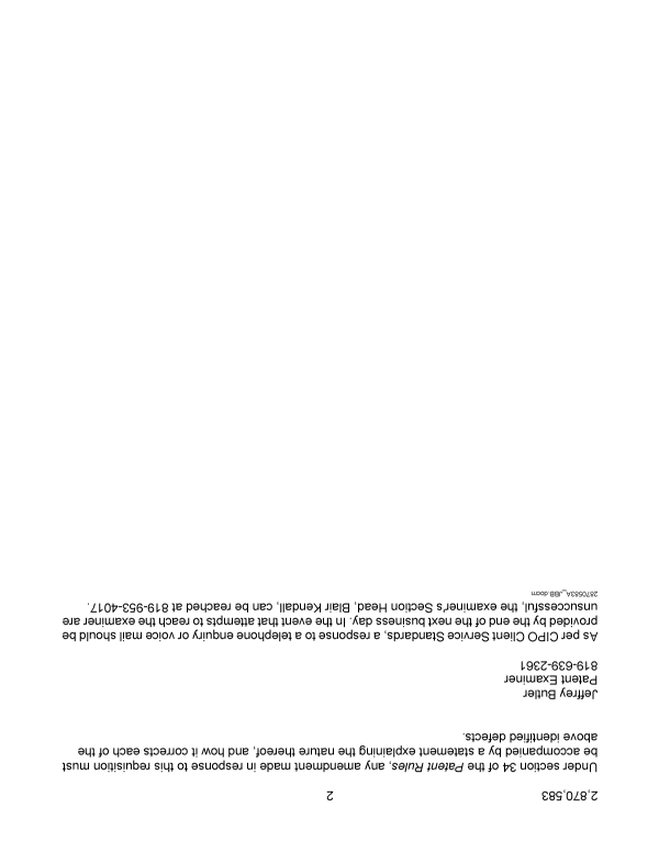 Document de brevet canadien 2870583. Poursuite-Amendment 20141227. Image 2 de 4