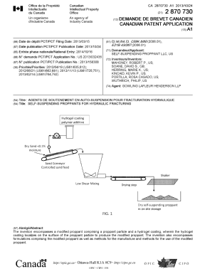 Document de brevet canadien 2870730. Page couverture 20141231. Image 1 de 1