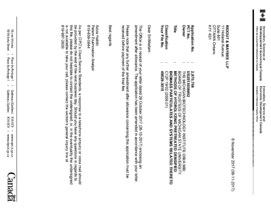 Canadian Patent Document 2870758. Correspondence 20161206. Image 1 of 1
