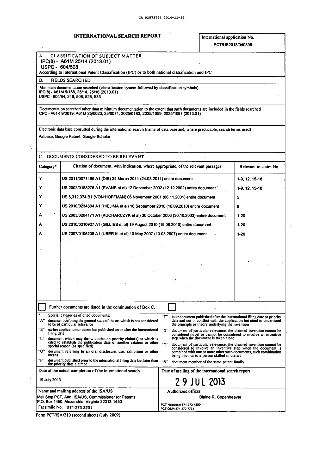 Canadian Patent Document 2873744. PCT 20141114. Image 10 of 10