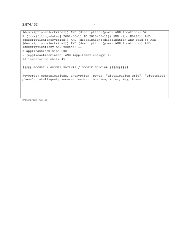 Document de brevet canadien 2874132. Demande d'examen 20191223. Image 4 de 4