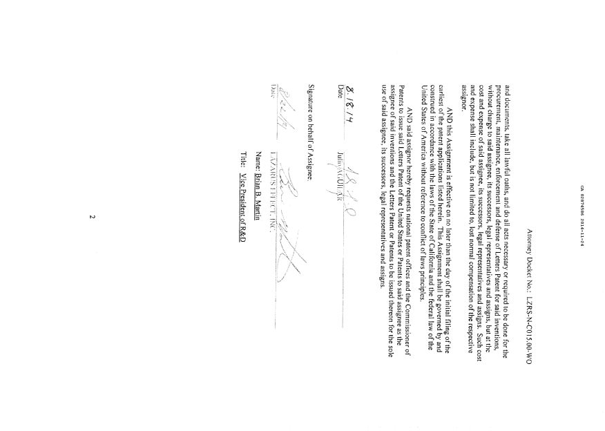 Canadian Patent Document 2874586. Assignment 20141124. Image 16 of 16