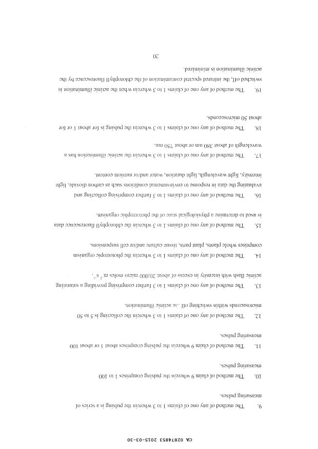 Document de brevet canadien 2874853. Revendications 20141230. Image 2 de 4