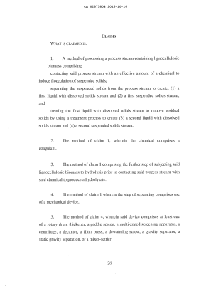 Document de brevet canadien 2875804. Revendications 20141216. Image 1 de 4