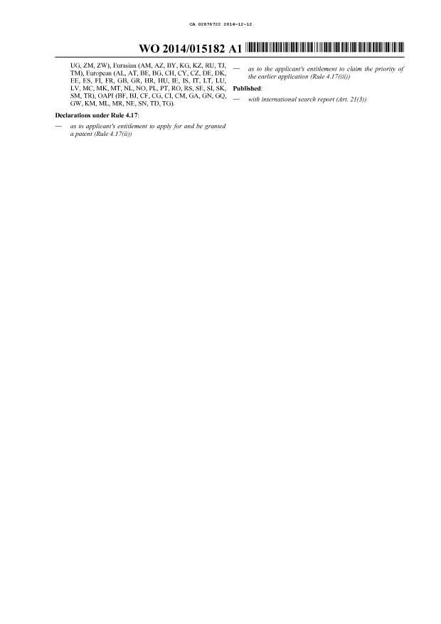 Document de brevet canadien 2876722. Abrégé 20141212. Image 2 de 2