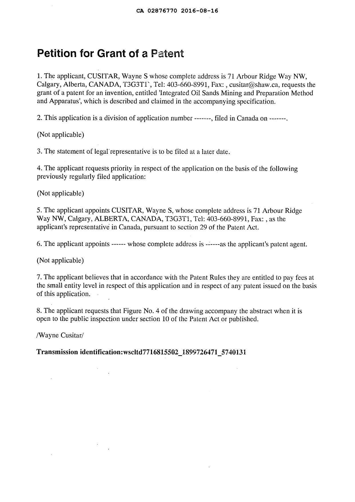 Document de brevet canadien 2876770. Poursuite-Amendment 20151216. Image 2 de 2