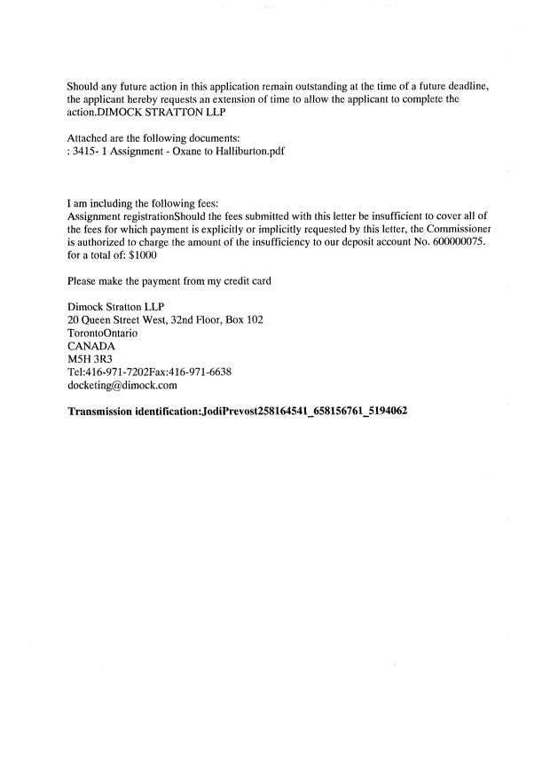 Document de brevet canadien 2880426. Cession 20150825. Image 2 de 24