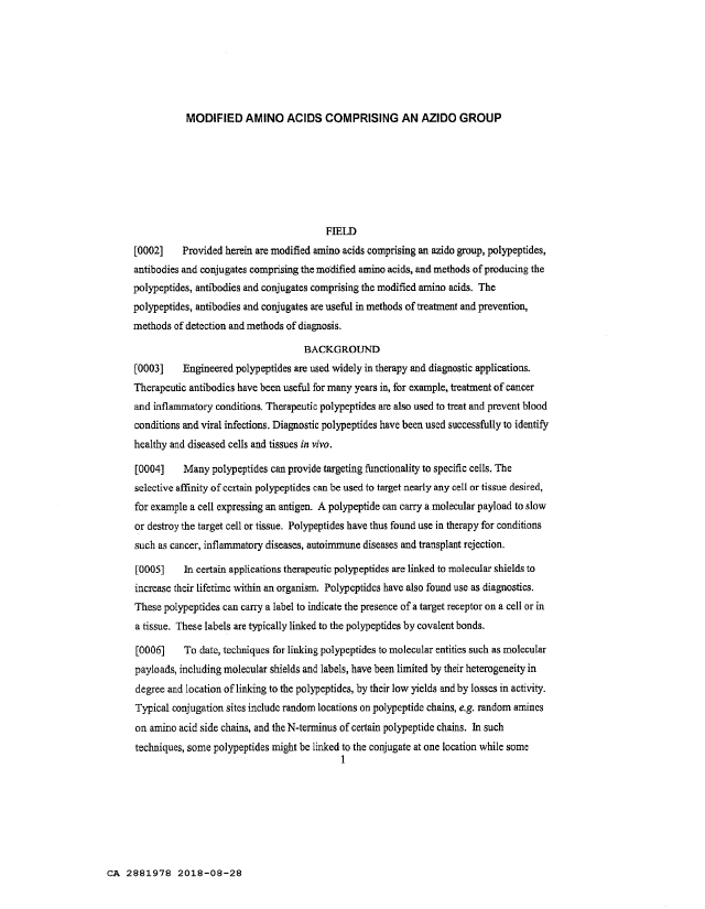 Document de brevet canadien 2881978. Description 20200317. Image 1 de 106