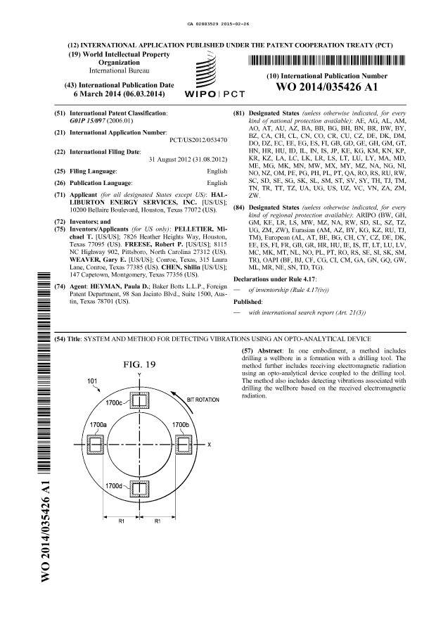 Document de brevet canadien 2883529. Abrégé 20150226. Image 1 de 1