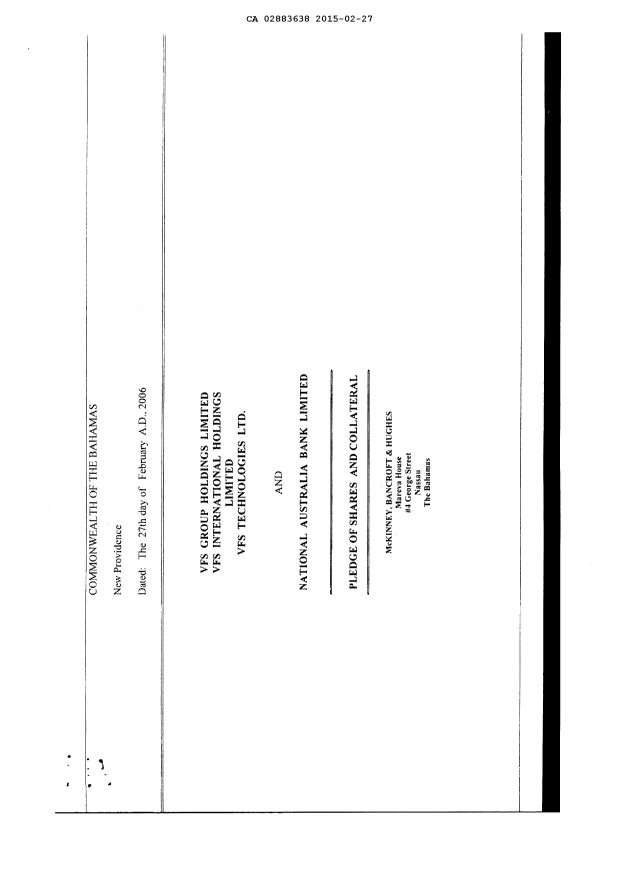 Document de brevet canadien 2883638. Cession 20150227. Image 69 de 69