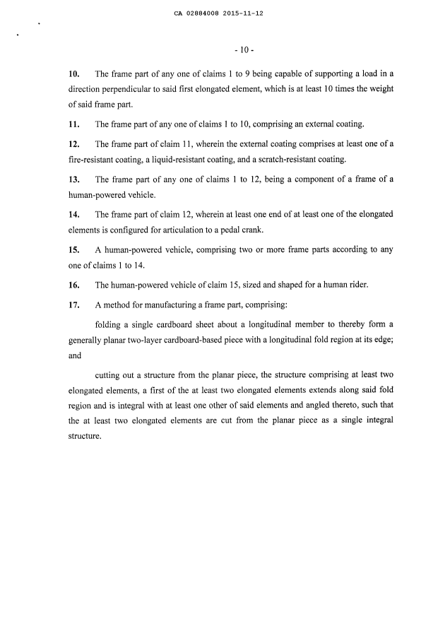 Document de brevet canadien 2884008. Revendications 20141212. Image 2 de 2