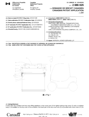 Document de brevet canadien 2886025. Page couverture 20150414. Image 1 de 2