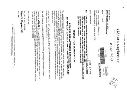 Canadian Patent Document 2887149. Correspondence 20141217. Image 1 of 2
