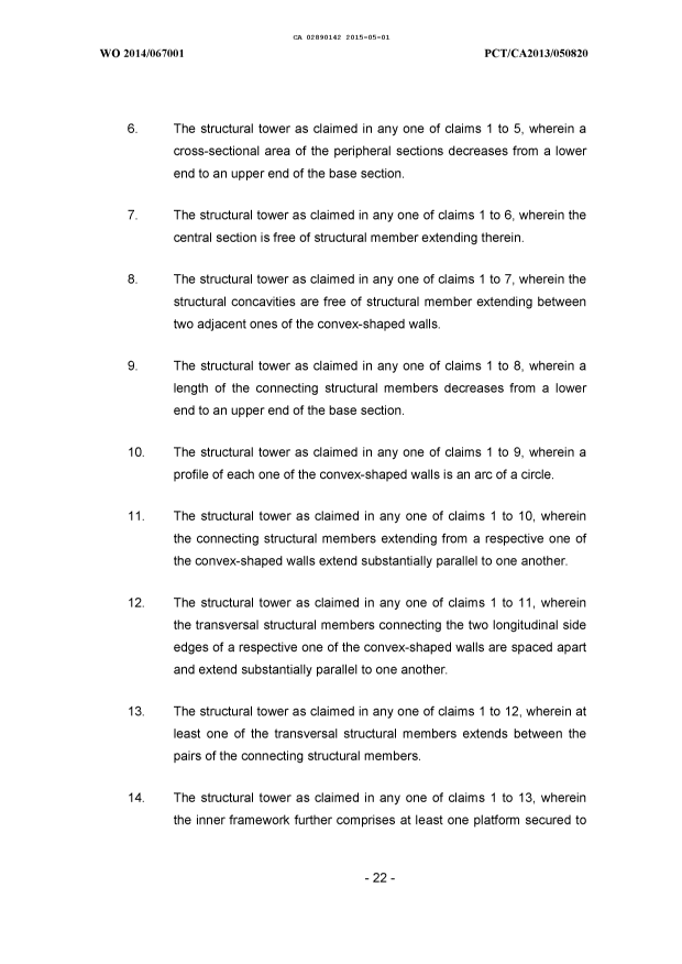 Document de brevet canadien 2890142. Revendications 20141201. Image 2 de 7