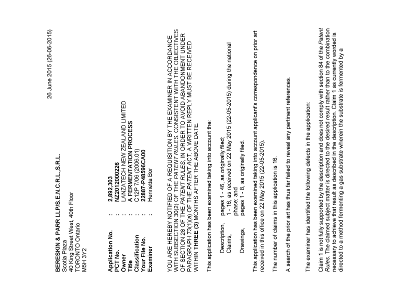 Document de brevet canadien 2892303. Poursuite-Amendment 20141226. Image 1 de 3