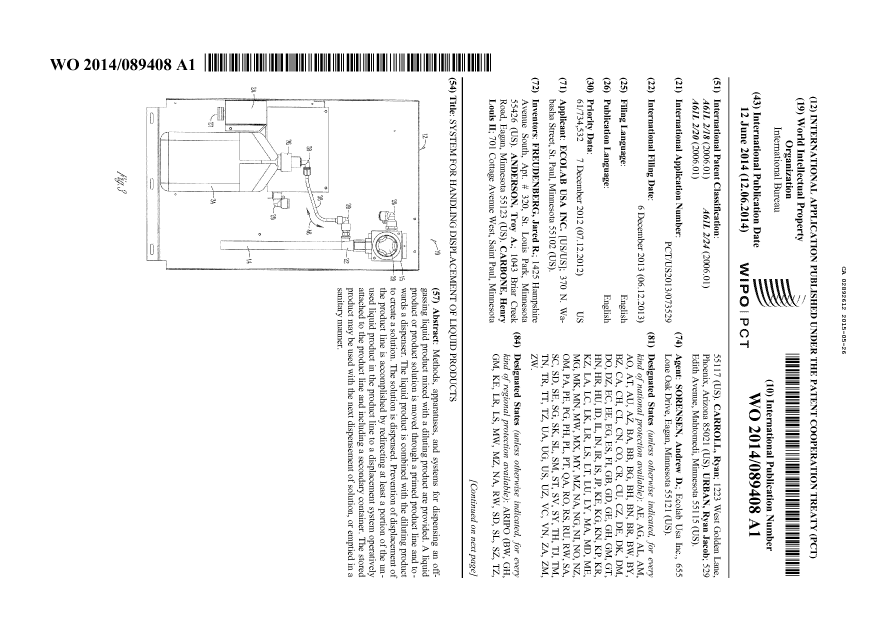 Document de brevet canadien 2892612. Abrégé 20150526. Image 1 de 2