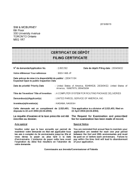 Canadian Patent Document 2893502. Divisional - Filing Certificate 20150615. Image 1 of 1