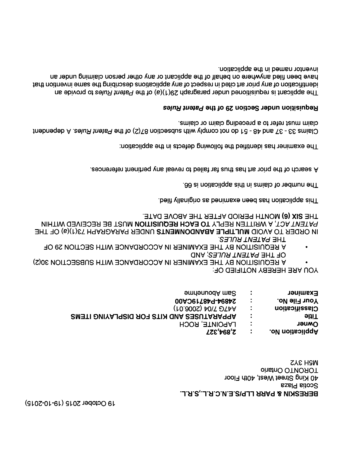 Document de brevet canadien 2894327. Poursuite-Amendment 20141219. Image 1 de 3