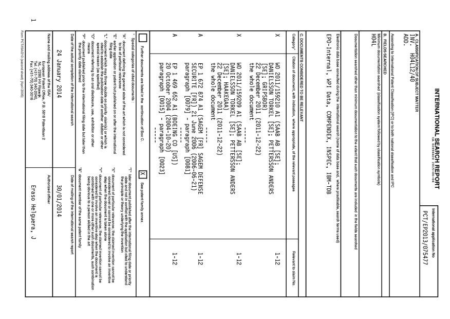 Document de brevet canadien 2894420. Rapport de recherche internationale 20150604. Image 1 de 2
