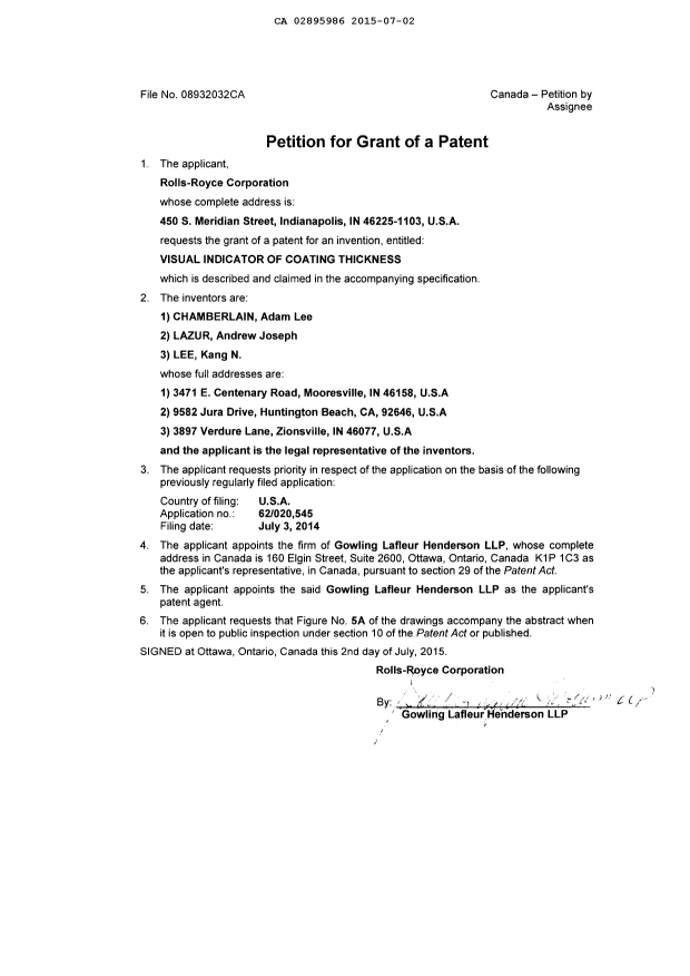 Document de brevet canadien 2895986. Nouvelle demande 20150702. Image 3 de 3