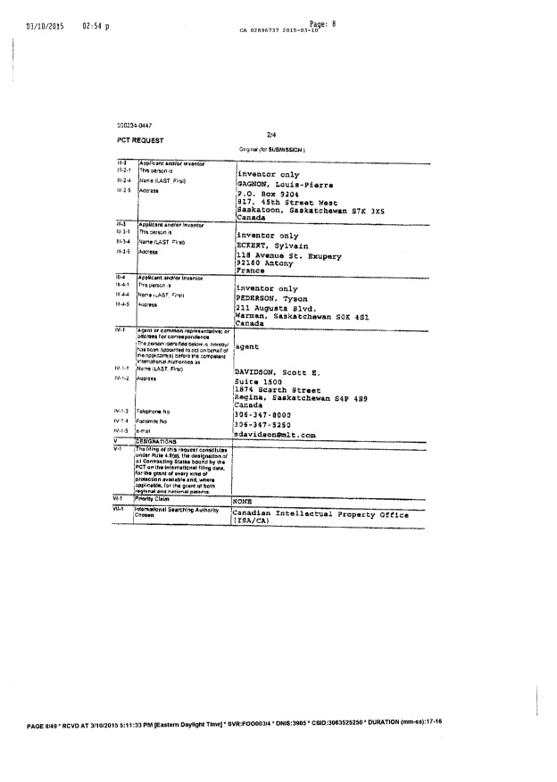 Document de brevet canadien 2896737. PCT 20141210. Image 2 de 7