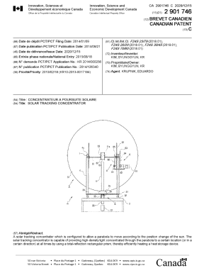 Canadian Patent Document 2901746. Cover Page 20201116. Image 1 of 1