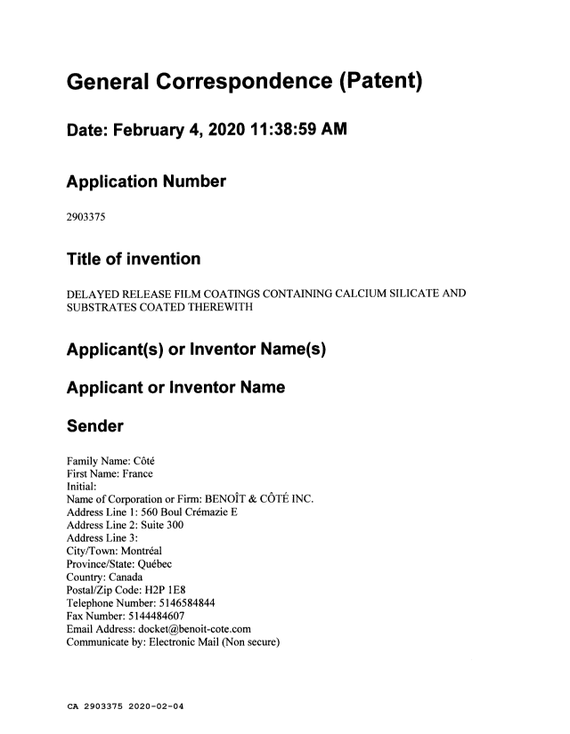 Document de brevet canadien 2903375. Modification 20200204. Image 2 de 45
