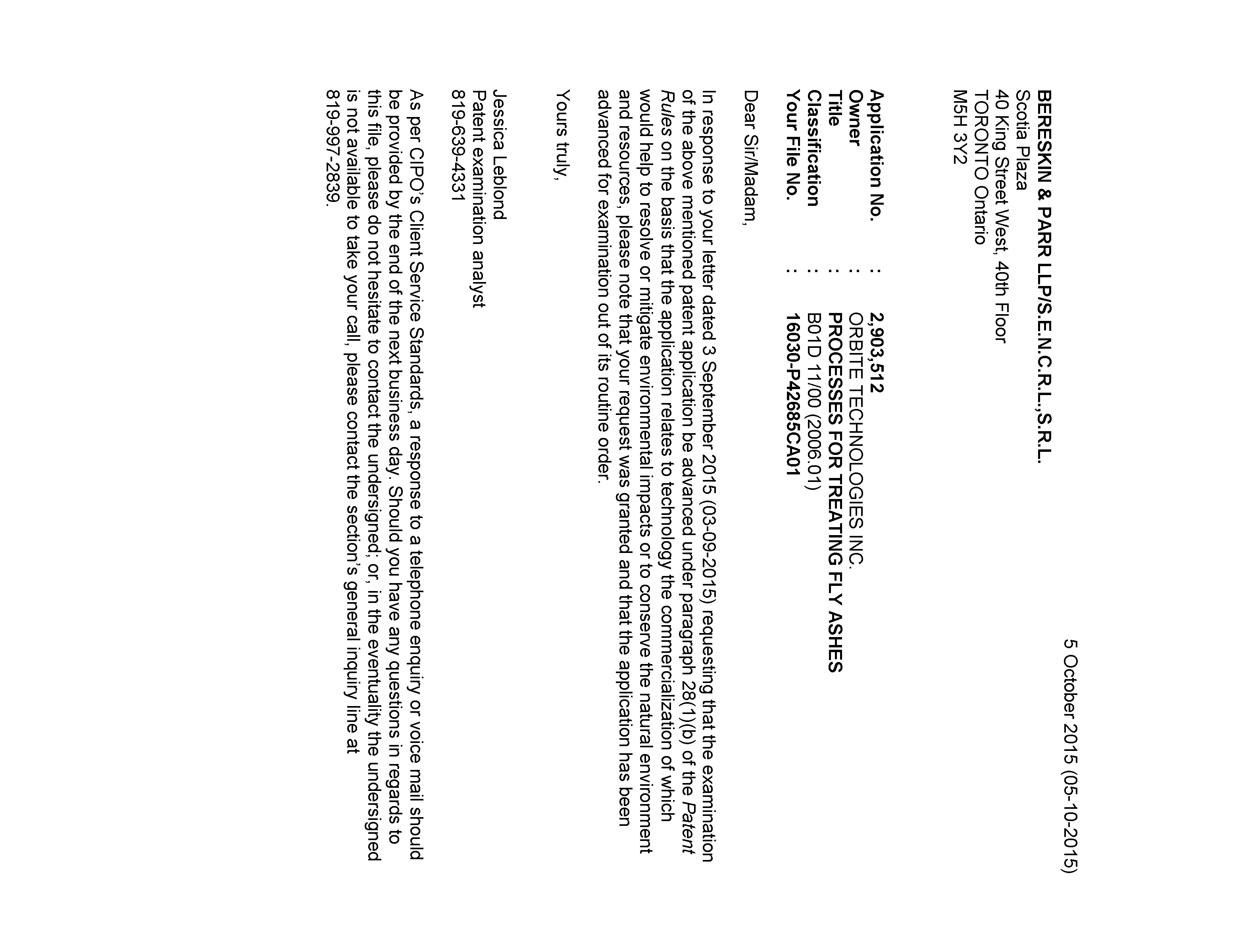Document de brevet canadien 2903512. Poursuite-Amendment 20141205. Image 1 de 1