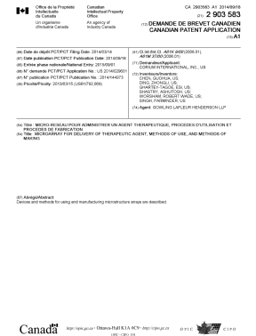 Canadian Patent Document 2903583. Cover Page 20151014. Image 1 of 1