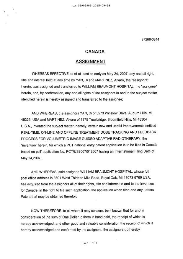 Canadian Patent Document 2905989. New Application 20150928. Image 10 of 11