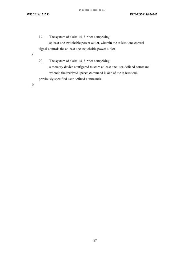 Document de brevet canadien 2906045. Revendications 20150911. Image 5 de 5