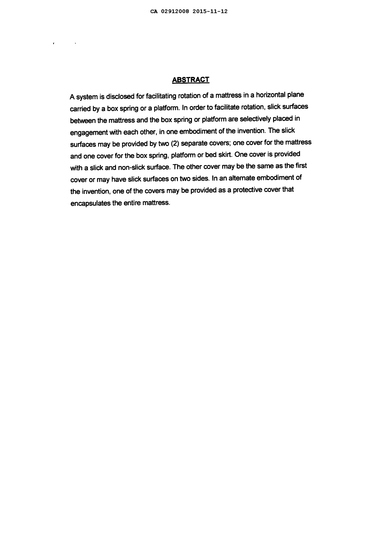 Document de brevet canadien 2912008. Abrégé 20151112. Image 1 de 1