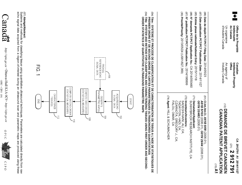 Document de brevet canadien 2912791. Page couverture 20160209. Image 1 de 2