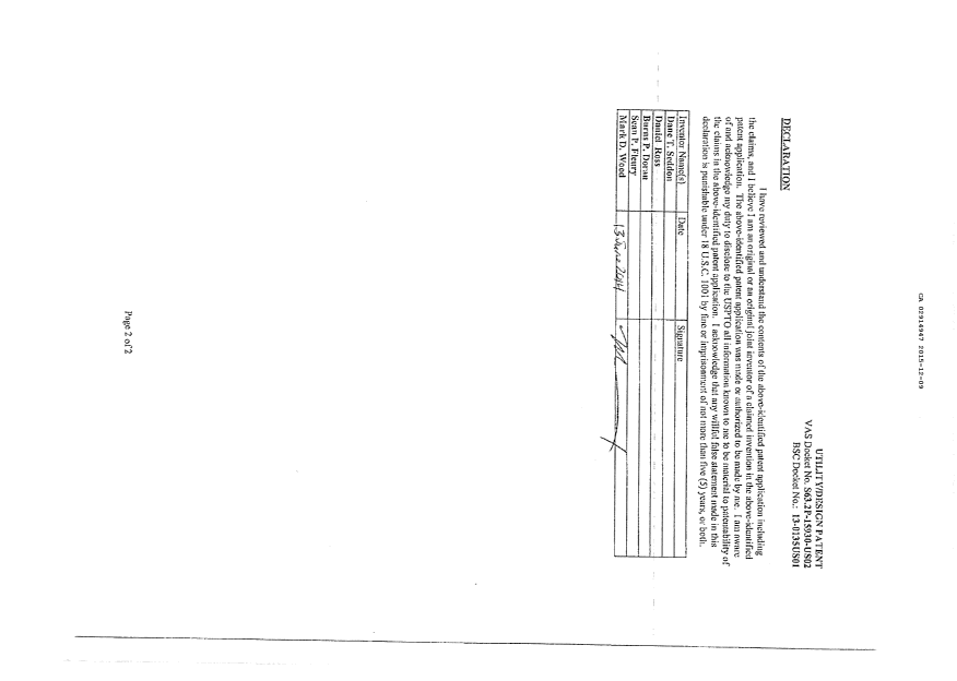 Document de brevet canadien 2914947. Demande d'entrée en phase nationale 20141209. Image 16 de 16