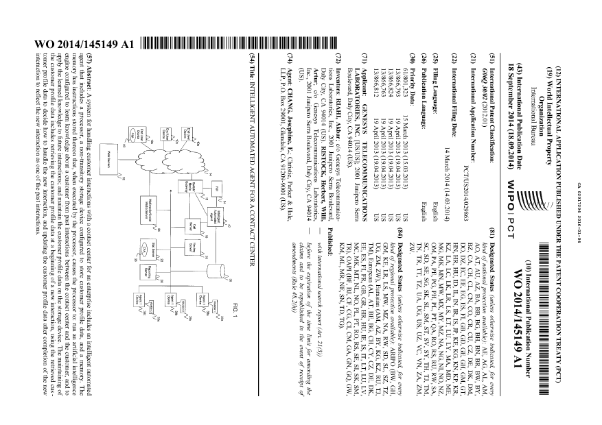 Document de brevet canadien 2917294. Abrégé 20160104. Image 1 de 1