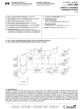 Document de brevet canadien 2917294. Page couverture 20180725. Image 1 de 1