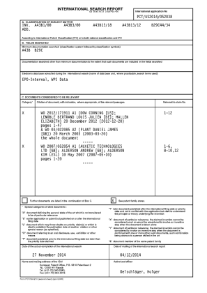 Document de brevet canadien 2917633. Rapport de recherche internationale 20160106. Image 1 de 4