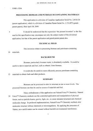 Canadian Patent Document 2920134. Description 20151208. Image 1 of 269