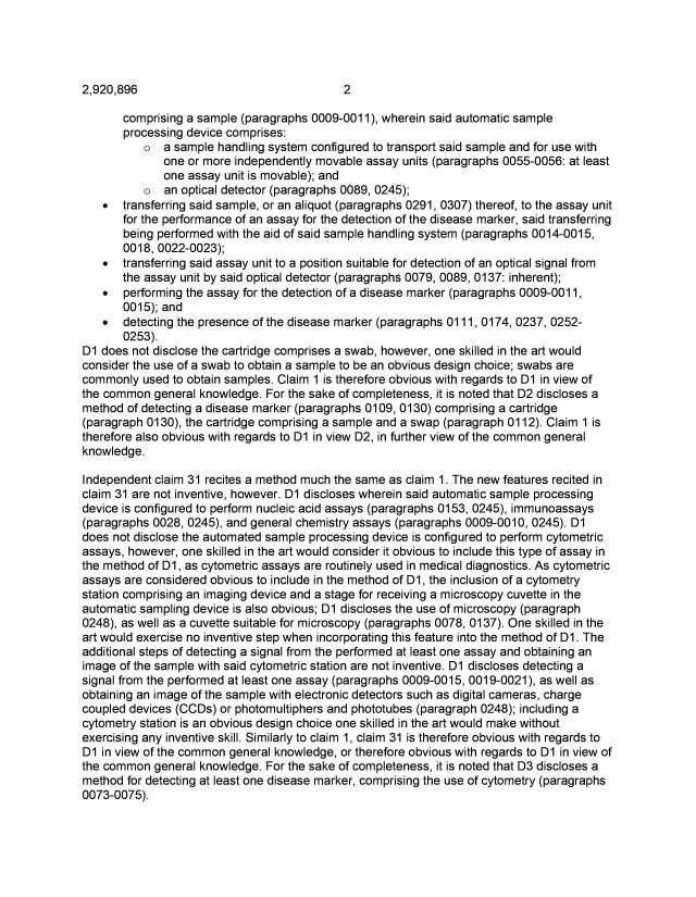 Document de brevet canadien 2920896. Demande d'examen 20211217. Image 2 de 7