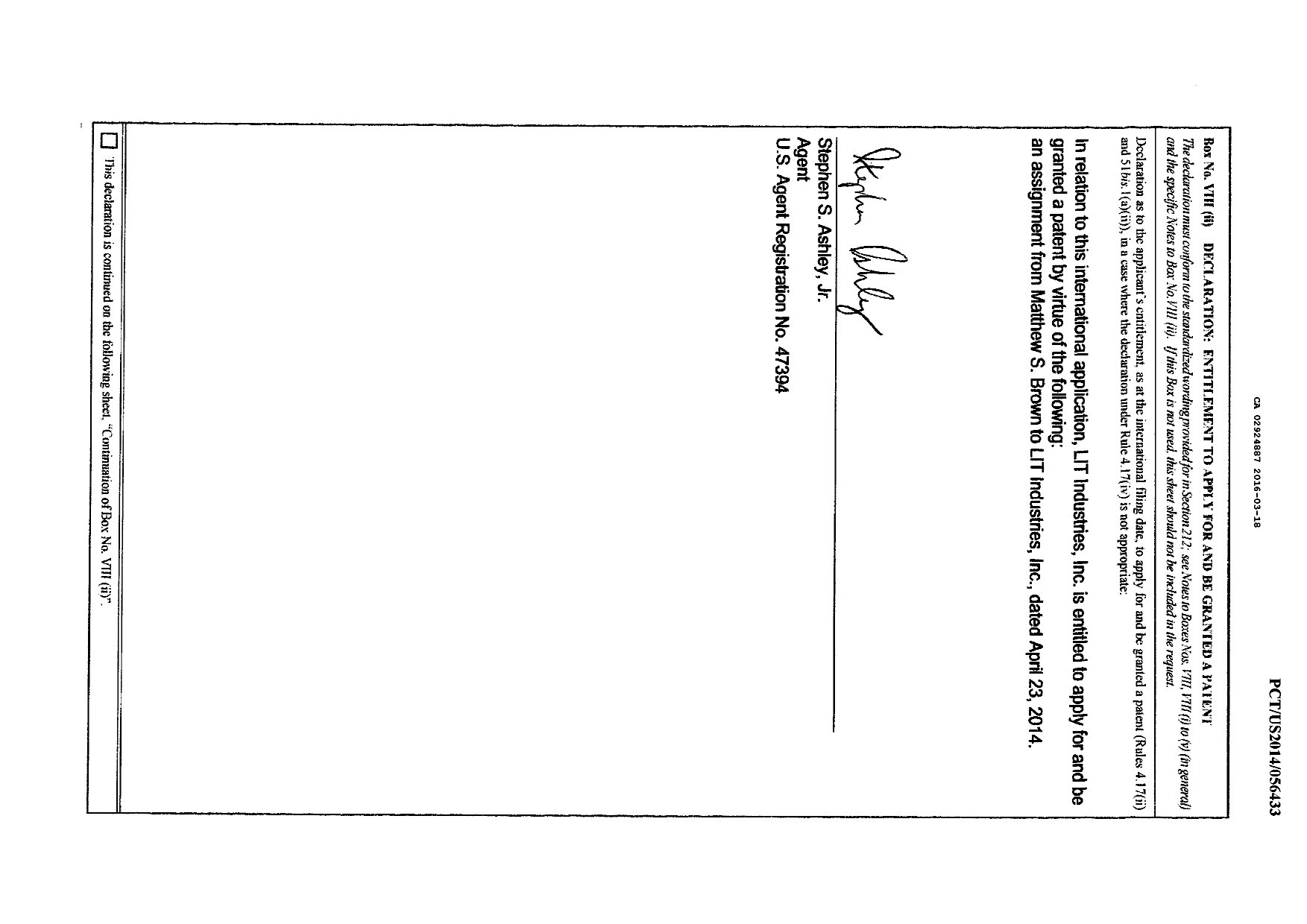 Canadian Patent Document 2924887. PCT 20151218. Image 2 of 2
