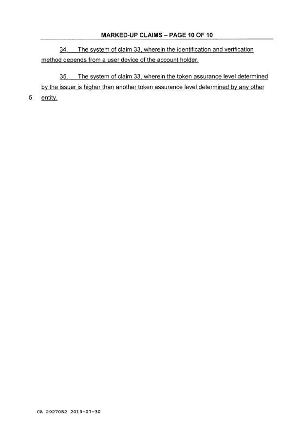 Document de brevet canadien 2927052. Modification 20190730. Image 29 de 29