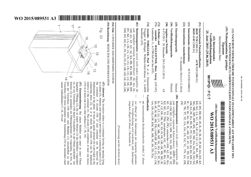 Document de brevet canadien 2934048. Modification - Abrégé 20160616. Image 1 de 2