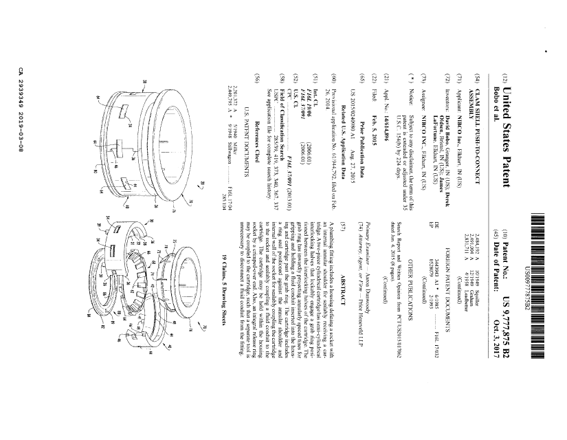 Document de brevet canadien 2939349. ATDB OEA 20190308. Image 1 de 10