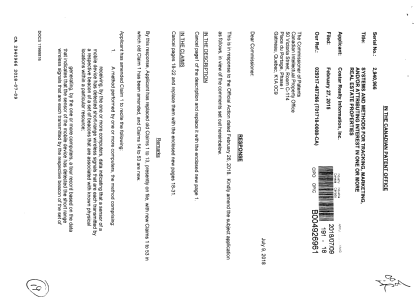 Canadian Patent Document 2940966. Amendment 20180709. Image 1 of 19