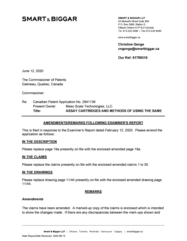 Canadian Patent Document 2941139. Amendment 20200612. Image 3 of 17