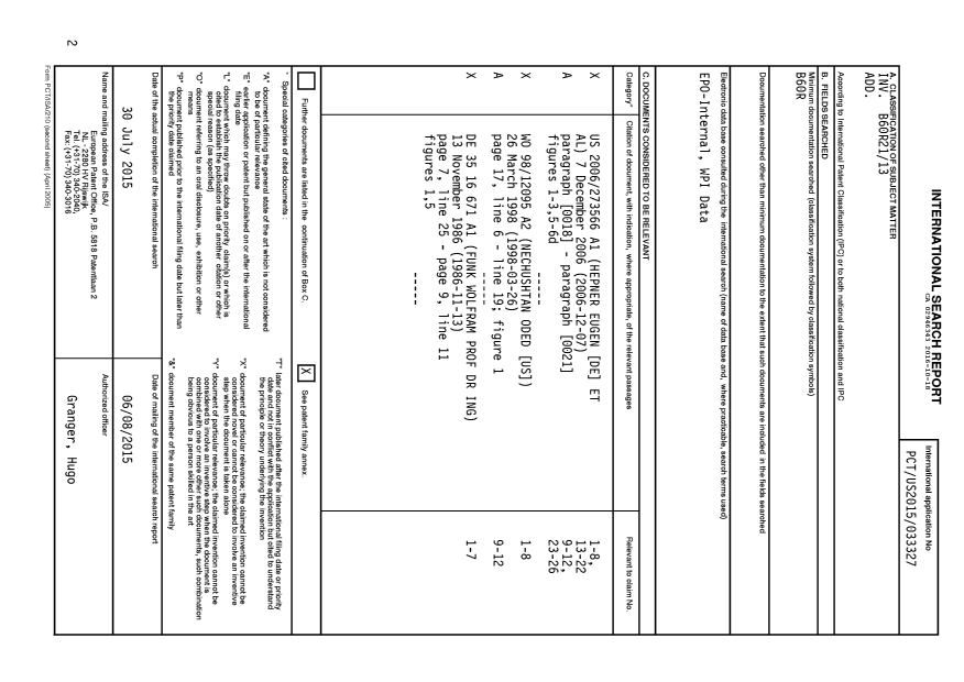 Document de brevet canadien 2946343. Rapport de recherche internationale 20161018. Image 1 de 2