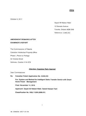 Document de brevet canadien 2948243. Modification 20171006. Image 2 de 14