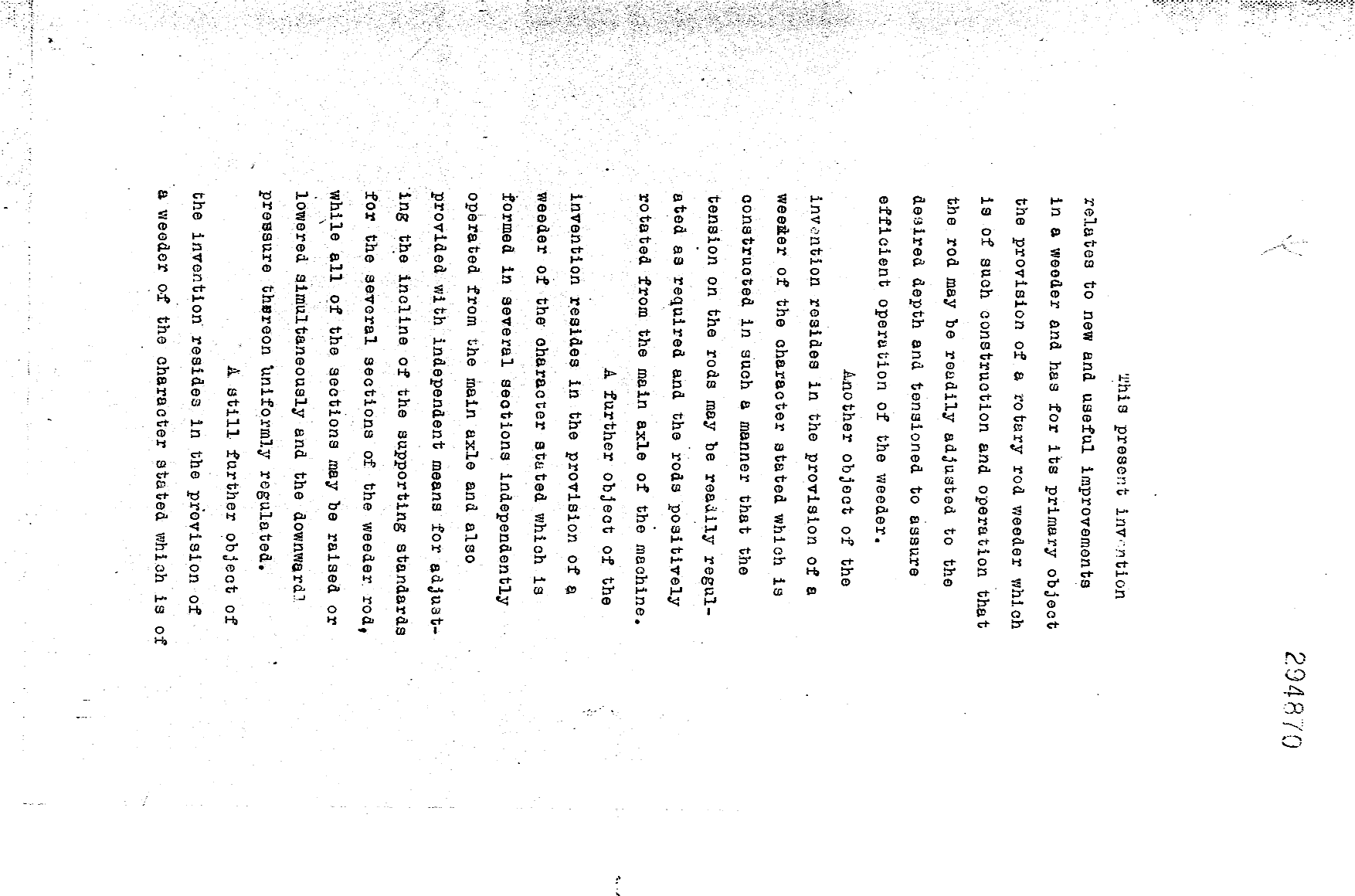 Document de brevet canadien 294870. Description 19941219. Image 1 de 12