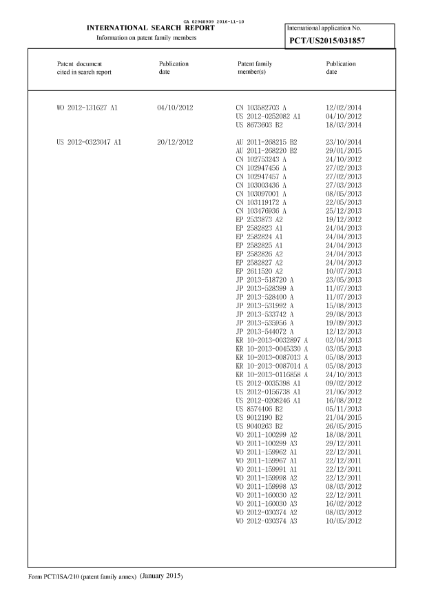 Document de brevet canadien 2948909. PCT 20151210. Image 2 de 3
